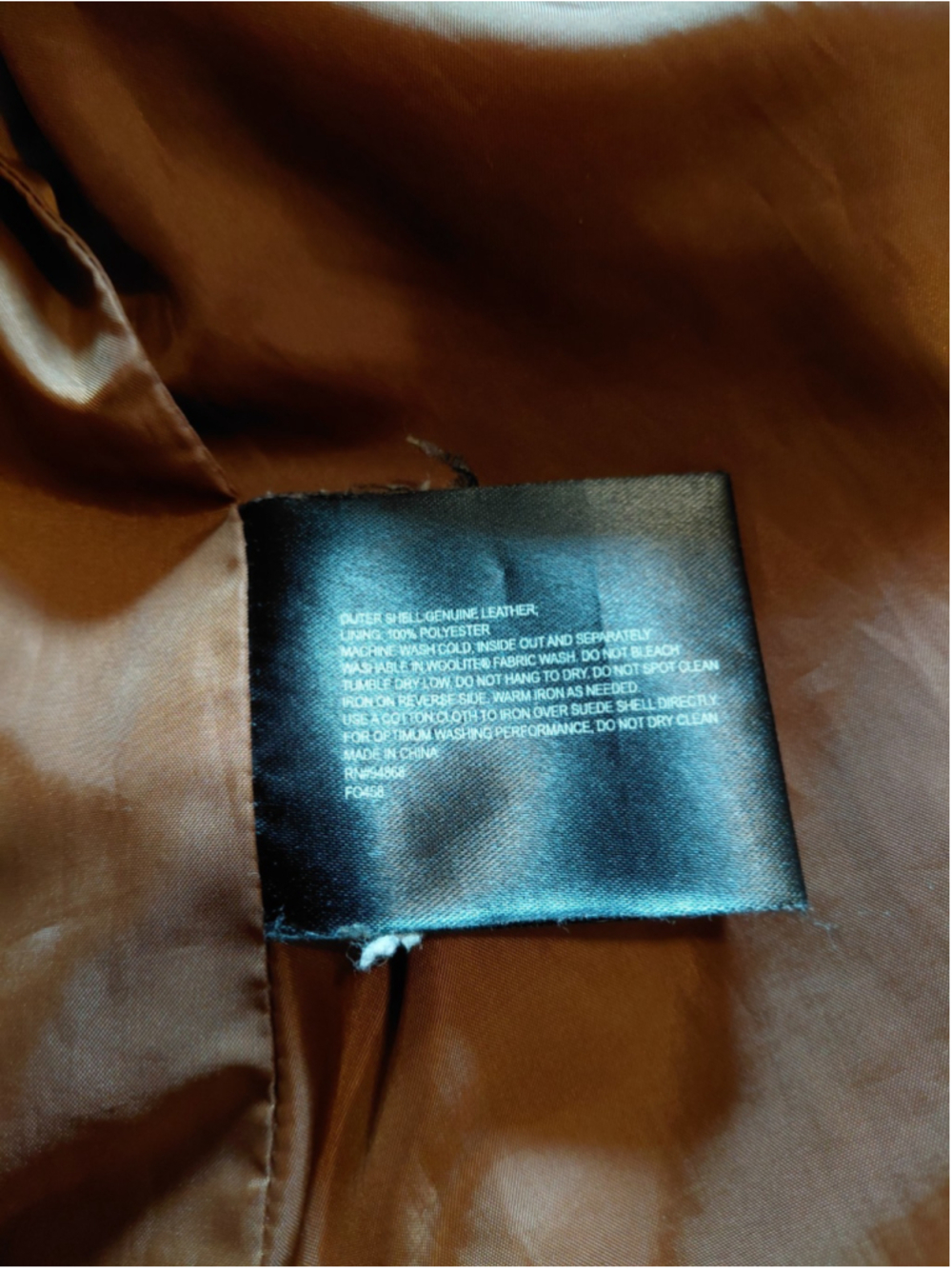 Bernardo For Nordstrom Genuine Leather Camel Zip Up Women’s Jacket Coat Medium - Picture 12 of 16